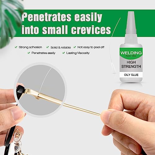 Universal Super Glue, Waterproof Powerful Oily Glue, Multifunctional Ceramic Glues for Metal, Wood, Ceramics, Leather, Glass (2)