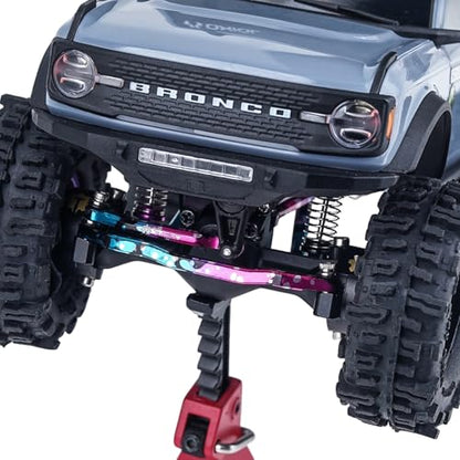 Splash Anodizing Aluminum High Clearance Chassis Links Set for Axial SCX30 1/30 RC Crawler Car Upgrades - style: Aluminum
