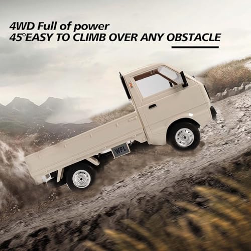 jaming Remote Control Drift Car,WPL D14 4WD RC Car RTR Full Scale 1:10 Drift Pickup 2.4G RC Truck Crawler Off Road Drift with LED Light Vehicle Toy for Boys Girls Birthday Gifts - color: D14-white