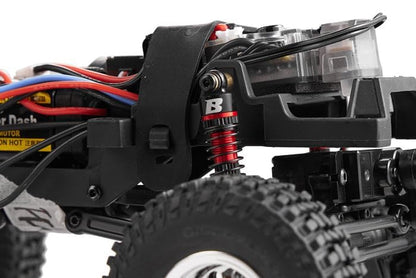 Rc Car Parts for FCX24 FCX18 1/18 1/24 Upgrade Parts: 41mm Oil-Filled Aluminium Shocks (4 pcs) Red - color: Red