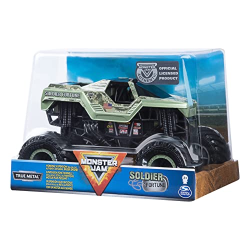 Monster Jam, Official Soldier Fortune Monster Truck, Die-Cast Vehicle, 1:24 Scale