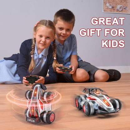 RC Car High Speed RC Stunt Car Toy as a Gift for Children | 360° Rotating RC Trucks with lights and music, High Speed Remote Control Car , upright walking cars, Toy for 6-12 Boys
