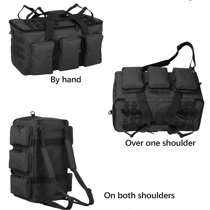 RC Car Duffel Bag,RC Waterproof Bag,RC Storage Bag for 1/10 RC Crawler Drift Cars Sports Car Axial SCX10 90046 D90 TF2 MST Tamiya CC01 HSP 94123 (C Black) - size: C Black