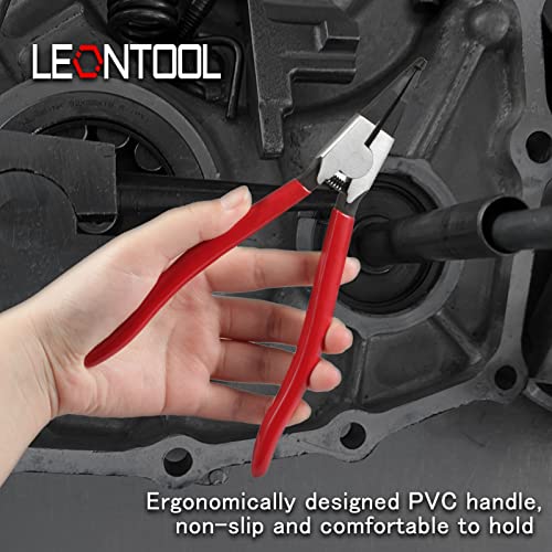 11-Inch Lock Ring Pliers - Flat Snap Ring Pliers with Angle Tip and Reverse Action for Transmission & Transfer Cases - size: 11"