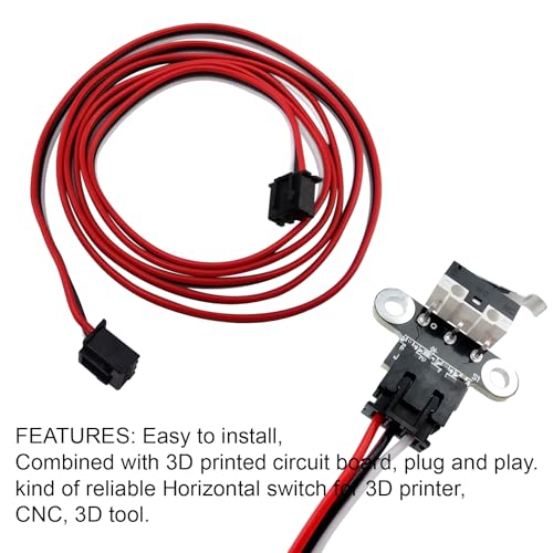 6Pcs 3D Printer Endstop Limit Switch and Ender 3 Limit Switch Cables 3 Pin for 3D Printer Parts Ramps1.4, Compatible with Ender 3, Ender 3 v2, Ender 3 s1, Ender 5, Ender 3 pro, Prusa i3, Mega-S, etc. - style: 6Pcs 3D Printer Endstop Limit Switch and Cable