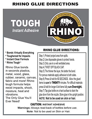 Rhino Glue, Heavy Duty 40 Gram Clear