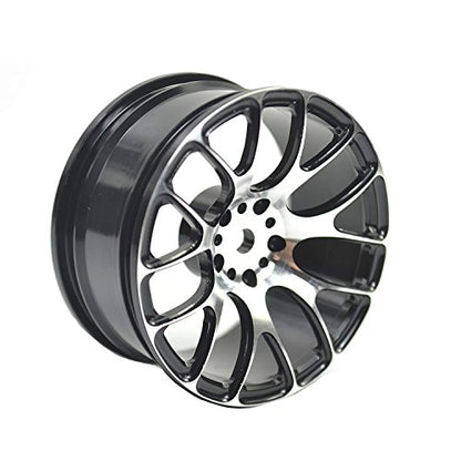 Aluminum Alloy Wheel Rims for 1:10 RC Drift On-Road Racing Car Touring Upgrade Parts (Black)