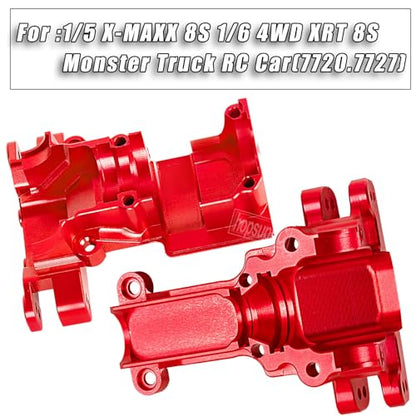 Gearbox Upgrades Parts Front Rear Wave Box Gearbox Upper Shell Cover for 1/5 X-MAXX 8S,1/6 4WD XRT 8S Monster Truck RC Car(7720.7727),Red - color: Redr(for1/5 X-maxx )