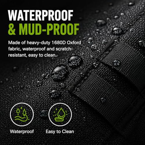 2-in-1 UTV Storage Bag for Maverick X3 RC Turbo 2018-2021,1680D Waterproof Roll Bar Storage Organizer Reflective Strip ATV Golf Cart&Truck