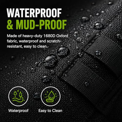2-in-1 UTV Storage Bag for Maverick X3 RC Turbo 2018-2021,1680D Waterproof Roll Bar Storage Organizer Reflective Strip ATV Golf Cart&Truck