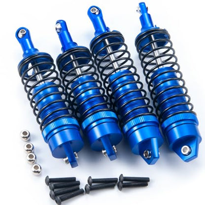 All Metal Shocks Front Rear Oil Shocks Absorber for Tra-xxas Slash 2WD Rustler 4X4 VXL Hoss Stampede Bandit Nitro Shock Absorber Damper Set 1/10 RC Upgrades Parts Replace