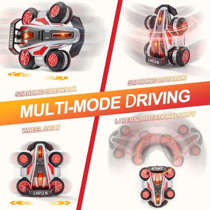 RC Car High Speed RC Stunt Car Toy as a Gift for Children | 360° Rotating RC Trucks with lights and music, High Speed Remote Control Car , upright walking cars, Toy for 6-12 Boys