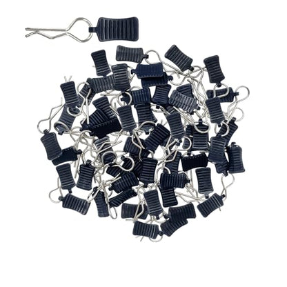50pcs RC Body Clips with Pull Tabs Car Clips RC Clips for All 1/8 1/10 1/12 Scale Traxxas Redcat Axial Arrma HSP Redcat HPI Himoto Tamiya RC Car Truck Buggy Parts (1.2mm Rod Silver Clips and Tabs) - size: 1.2mm Rod Silver Clips and Tabs