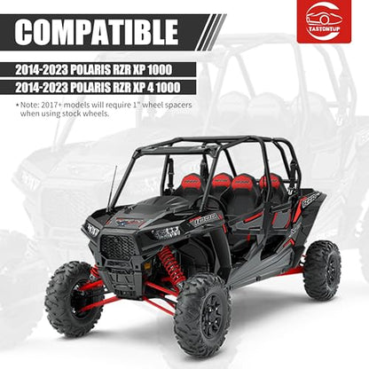 High Clearance Front Upper & Lower A Arms Kit for 2014-2023 Polaris RZR XP 1000/ XP4 1000, Heavy Duty High Clearance Forward Offset Front A-Arms, Red - size: For Polaris, style: Front