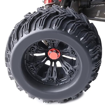 Preglued Larger 17mm Hex 1/8 RC Truck Wheels Tires 3.8“ RC Monster Truck Tyres for 1/8 Summit ERveo 1/8 Arrma 6S Kraton Outcast Notorious 1/7 6S Big Rock Redcat HPI 1/8 Savage JLB Cheetah - style: Directional Tread