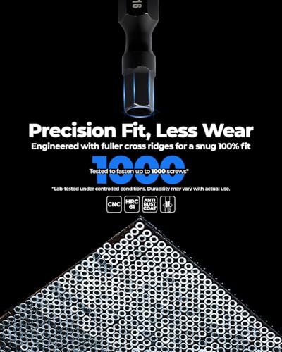 toolant Impact Hex Bit Set, Metric & SAE, 26-Piece | Metric and SAE hex sizes, S2 steel construction, hardened body, precision-tempered finish, magnetic holder - size: Metric&SAE(26pcs)