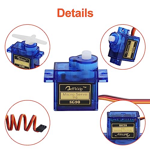 4Pcs SG90 9g Micro Servos for RC Robot Helicopter Airplane Controls Car Boat - style: 4PCS