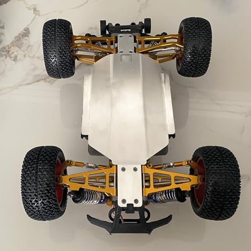 for Hyper Go H16BM Upgrades, 1/16 RC Car Parts, Metal Upgrade Aluminum Accessories, Gold Replacement Parts kit for H16BM H16GT H16DR H16PL Jetwood JC16EP HAIBOXING BEZGAR DEERC 1/16 RC Car - color: Gold