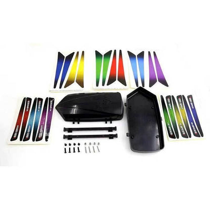 RC Plastic Roof Trunk Luggage Rack Box, Car Shell Body Upgrade for 1/10 or 1/12 Proportion Traxxas TRX4 TRX6 Axial SCX10 90046 G63 VP VS4 RC Crawler (Black) - color: Black