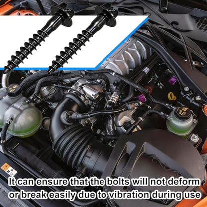 5PCS Car Air Filter Box Screws, Carbon Steel Vehicle Filter Housing Retainer Bolts Kit, Auto Air Box Cleaner Intake Fixing Screw Replacement, Compatible with Denali Journey Caliber