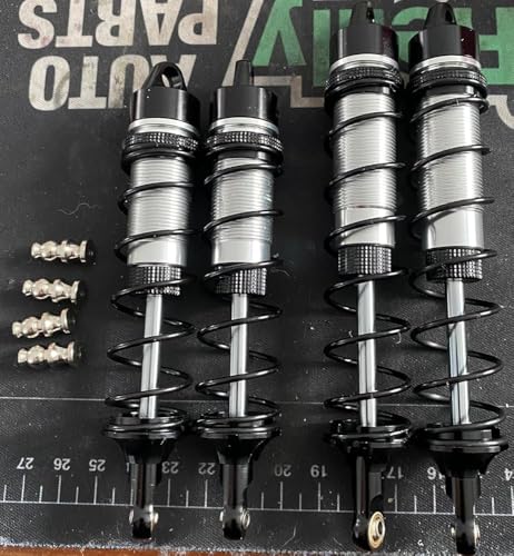 RC Car Shock Absorbers, Front And Rear Shocks Set Adjustable Shocks Compatible with 1/8 Arrma Typhoon 6S Redcat FS/ZD Racing Buggy Truggy Replacement Parts (Rear) - style: Rear