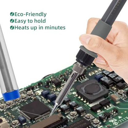 Soldering Iron Kit, 60W 110V Adjustable Temperature Soldering Gun Welding Tools, 5pcs Replacement Tips and Solder Wire (Basic)