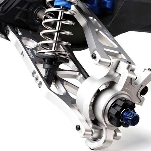 7075 Aluminum Lower Suspension Arms L&R for 1/5 Traxxas X-MAXX 8S, Heavy Duty Front/Rear Control Arms A-Arms Upgrade, CNC Machined, Anodized Silver, Replacement for Traxxas 7730 7731 - style: Lower Suspension Arms
