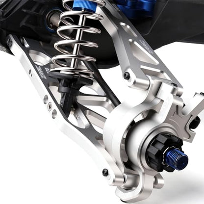 7075 Aluminum Lower Suspension Arms L&R for 1/5 Traxxas X-MAXX 8S, Heavy Duty Front/Rear Control Arms A-Arms Upgrade, CNC Machined, Anodized Silver, Replacement for Traxxas 7730 7731 - style: Lower Suspension Arms