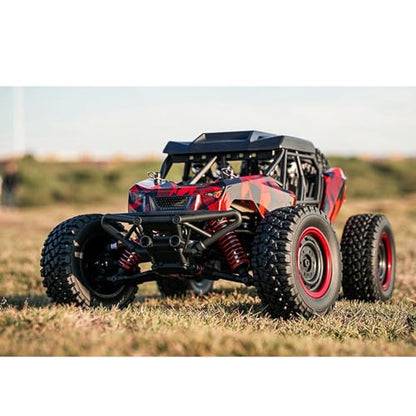 Scy 16106 1/16 Remote Control Off-Road Car AWD Rc Electric Desert Truck Light System Charging Protection Rc390 Motor 30A Esc Hobby Grade Model for Adult Hobby(Red) - color: Red