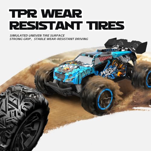 1/20 Scale Fast RC Cars, 20KM/H 4WD Off-Road High Speed Remote Control Trucks for Adults and Kids Boys, All Terrain Truck Toys Gifts Blue - style: S767-blue
