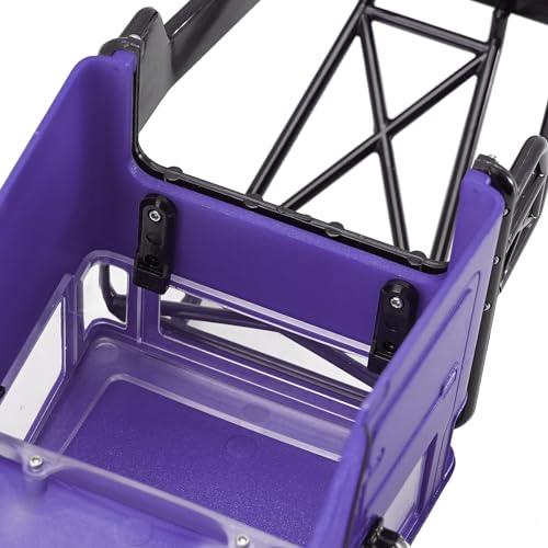 INJROA IR40 Truck Body with Tube Cage for TRX4M Defender Bronco (Purple) - color: Purple