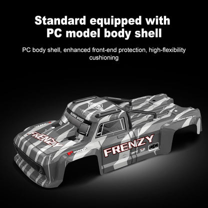 1:12 4WD RC Monster Truck Brushless Motor, 70+km/h High Speed, Double 3S Li-Po Battery with Balance Charger, Waterproof All-Terrain Hobby Grade Remote Control Car for Adults - style: Stealth Black