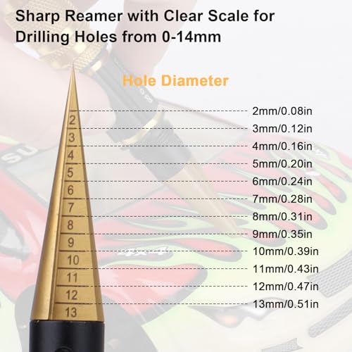 HobbyPark RC Body Reamer (Titanium) & Curved Scissors and Straight Scissors Set RC Car Body Shell Mounting Lexan Plastic Trimming Tools Combo