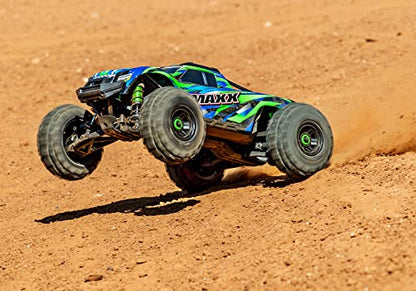 Traxxas Maxx Wide Green 1:10 RC Model Car Monster Truck 4WD RTR 2.4GHz