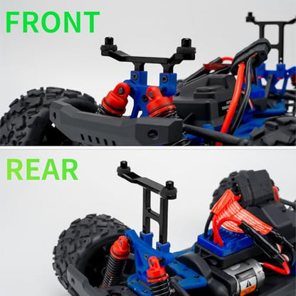 Aluminum Alloy Front & Rear Body Mount Post，Black | Upgrade Parts, For Tra-xxas 1/18 Latrax Teton Desert Prerunner SST, RC Car - color: Black