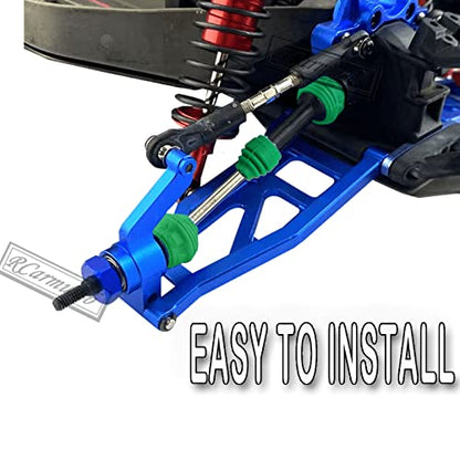 CVD Axles Driveshafts Upgrades Part for 1/10 Slash Rustler Stampede Hoss VXL 4X4 4WD,4Pcs Front Rear Transmission Universal Drive Shaft,Replace #6852R,#6851R,Green - color: Green - 4pcs