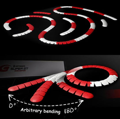 New 120 Pcs Drift Field Fence Drift Track for 1/28 Wltoys K979 K999 Mini-Z Mini-D Rc Car,Soft Silicone Durable Anti-Scratch Drift Runway Race Car Track Decorative Accessories - size: 120 Pcs