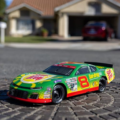 Losi 1/12 RC Racecar Dale Earnhardt Jr. No. 8 2025 Sun Drop Chevrolet ZL1 2S AWD On-Road (Battery & Charger Included), Green, LOS-3104T1 - color: Red
