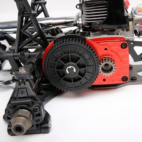 FLMLF CNC Metal Quick Release Clutch Bell Support Frame Kit for 1/5 Hpi Rofun BAHA Rovan Km Baja 5b Ss 5t 5sc Rc Car Parts (Red) - color: Red