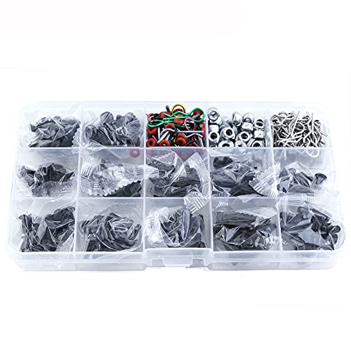 610PCS Universal RC car Parts Screw Tool Kit Screws Assortment Set, Hardware Fasteners for Traxxas Axial Redcat Arrma HPI SCX10 Losi 1/8 1/10 1/12 1/16 Scale RC Cars Trucks Crawler, RC Screw Kit