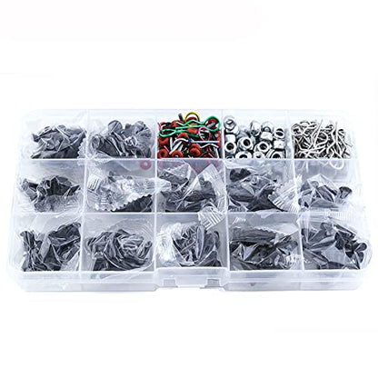 610PCS Universal RC car Parts Screw Tool Kit Screws Assortment Set, Hardware Fasteners for Traxxas Axial Redcat Arrma HPI SCX10 Losi 1/8 1/10 1/12 1/16 Scale RC Cars Trucks Crawler, RC Screw Kit