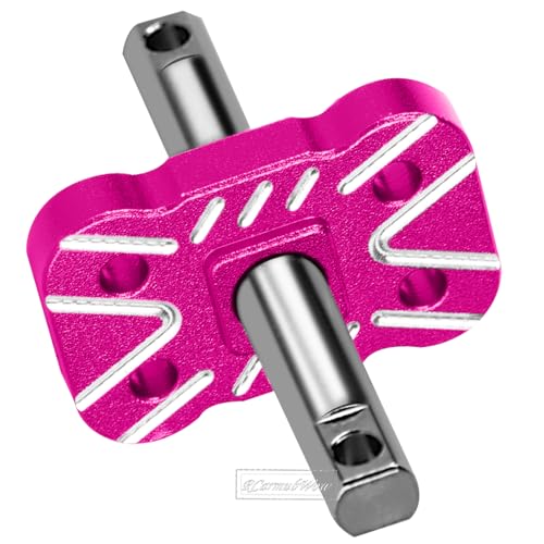 RC Differential Locker Spool Upgrades Part for 1/10 Slash 2WD(VXL),Rustler 2WD(VXL),Stampede 2WD(VXL),Bandit 2WD(VXL),Aluminum Diff Locker Mounts Hop-up,Pink - color: Titanium(1set)
