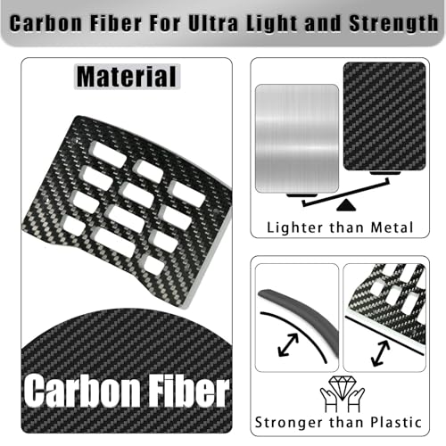 Roof Rack Mount Plate Carbon Fiber RC Upgrade Part for Arrma 1/14 1//16 Mojave Grom RC Car Roof Rack Trim Plate