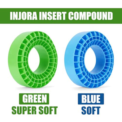 INJORA Silicone Rubber Inserts for 108-110mm(4.35" OD) 1.9 Tires, GN, 1907 - color: Green