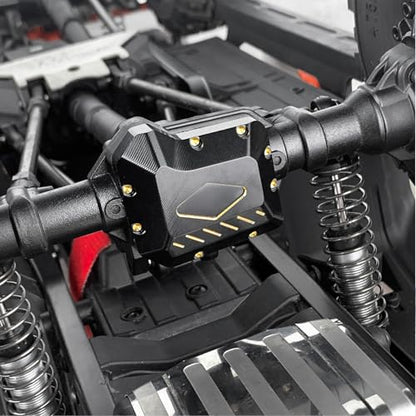 LSG 2PCS Brass Front and Rear Axles Housing Diff Cover 127g Counterweight for 1/10 TRX4 TRX6 RC Crawler Upgrade Parts