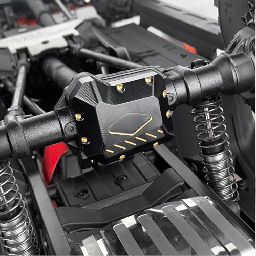 LSG 2PCS Brass Front and Rear Axles Housing Diff Cover 127g Counterweight for 1/10 TRX4 TRX6 RC Crawler Upgrade Parts
