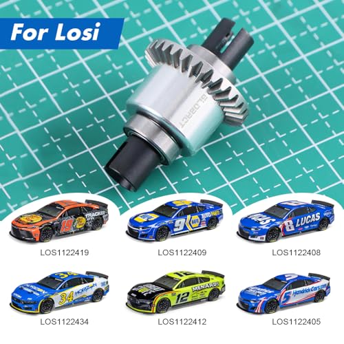 GLOBACT All Metal Differential 30T 0.8Mod with Rear Gear for ARRMA Grom | Oil Filled, Assembled Diff, Replace ARA311193, Only for Granite GROM Typhon GROM Mojave GROM RC Truck Upgrade Parts - size: Rear