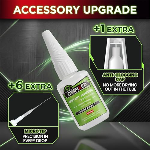 3D Printer Plastic Super Glue Clear 1oz, Medium Superglue Repair 3D Printing Miniature PLA PETG, All Purpose Instant Waterproof Cyanoacrylate Adhesive Bonding for Metal Glass Ceramic Wood Rubber - size: 1 oz
