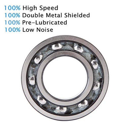 MR115-2RS Miniature Ball Bearings 5x11x4mm (20 Pack), Double Rubber Sealed Chrome Steel, Pre-Lubricated, for RC Cars, Traxxas Slash, Electric Motors & Hobby Projects - size: MR115-2RS