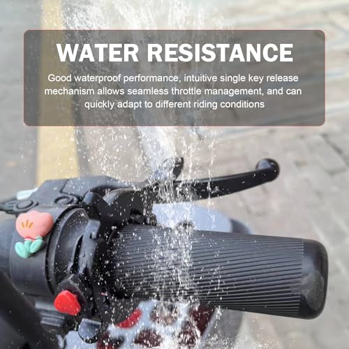Motorcycle Cruise Control Assist, Motorcycle Throttle Lock with Silicone Protective Ring, Adjustable ID of 1.18-1.57" Motorcycles Cruise Control Throttle Clamp, Universal for Most Motorbike